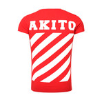 Stripe T-Shirt // Red (XL)