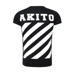 Stripe T-Shirt // Black (L)