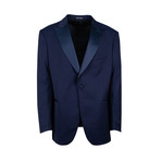 Pal Zileri // Wool Tuxedo Suit // Navy Blue (Euro: 60)