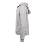 Oyster Holdings // Narita Zip-Up Hoodie Sweatshirt // Heather Gray (L)