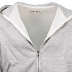Oyster Holdings // Narita Zip-Up Hoodie Sweatshirt // Heather Gray (L)