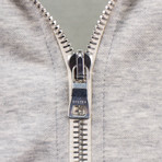 Oyster Holdings // Narita Zip-Up Hoodie Sweatshirt // Heather Gray (L)