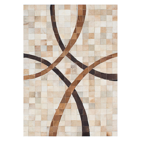 Isabella Patchwork Cowhide // 3'11" x 5'6"