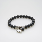 Jean Claude Jewelry // Tibetan Elephant Bracelet // Black + Silver