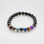 Jean Claude Jewelry // Beaded Bracelet Black Onyx // Black + Multicolor