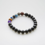 Jean Claude Jewelry // Onyx Beaded Bracelet // Multicolor | length7.5-8 "  Width: 8.99mm