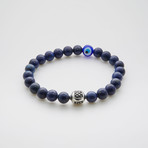 Dell Arte // Wisdom Charm Bracelet // Blue + Silver