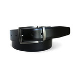 McCartney Reversible Leather Belt // Black + Cognac (32"W)