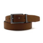 Harrison II Reversible Casual Belt // Brown + Tan (32"W)