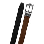 Harrison II Reversible Casual Belt // Tan + Black (32"W)
