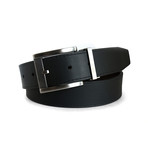 John Reversible Leather Belt // Tan + Black (34)