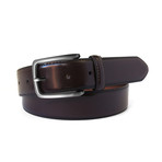 Aiden Leather Dress Belt // Burgundy (38"W)