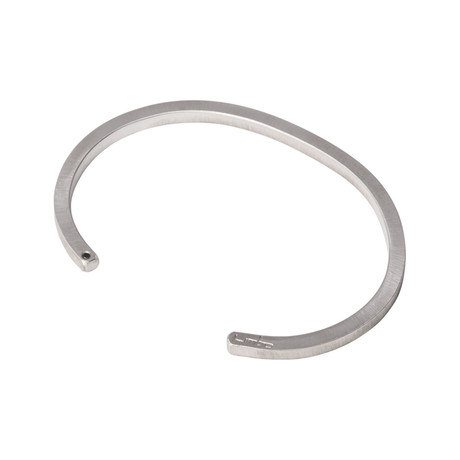 Simple Minus Cuff // Brushed Sterling Silver (M)