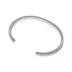 Simple Minus Cuff // Brushed Sterling Silver (L)
