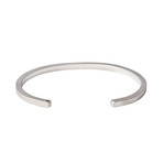 Simple Minus Cuff // Brushed Sterling Silver (L)