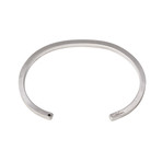 Simple Minus Cuff // Brushed Sterling Silver (L)