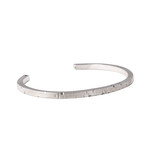 Simple Minus Cuff // Distressed Silver (L)