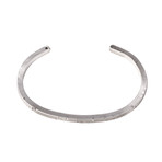 Simple Minus Cuff // Distressed Silver (L)