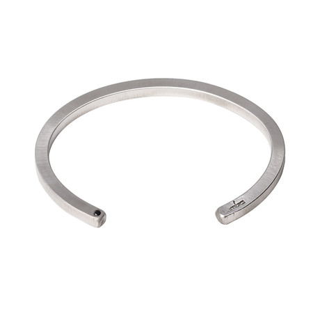 Simple Plus Cuff // Brushed Sterling Silver (M)