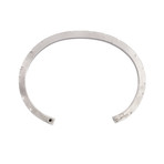 Simple Plus Cuff // Distressed Sterling Silver (M)