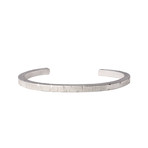 Simple Plus Cuff // Distressed Sterling Silver (M)