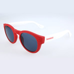 Unisex Trancoso QT5-9A Sunglasses // Red + White