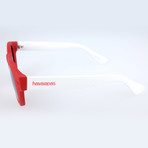 Unisex Trancoso QT5-9A Sunglasses // Red + White