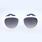 Unisex Rio QT1-LS Sunglasses // White + Blue