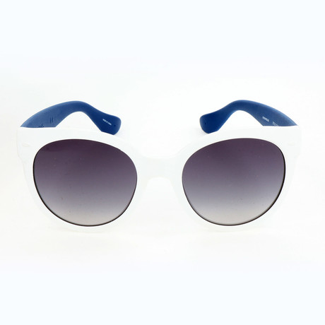 Women's Noronha QT1-LS Sunglasses // White + Blue