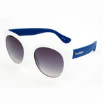 Women's Noronha QT1-LS Sunglasses // White + Blue