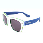 Men's Brasil 16Q-Y1 Sunglasses // White + Blue (50-21-145)