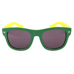 Men's Brasil 1RI-Y1 Sunglasses // Green + Yellow (50-21-145)