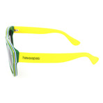 Men's Brasil 1RI-Y1 Sunglasses // Green + Yellow (50-21-145)