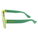 Men's Brasil 1RN-Y1 Sunglasses // Yellow + Green (50-21-145)