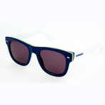 Men's Brasil 1RA-Y1 Sunglasses // Blue + White