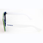 Men's Brasil 1RA-Y1 Sunglasses // Blue + White