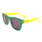 Men's Brasil 1RI-Y1 Sunglasses // Green + Yellow (50-21-145)