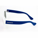 Unisex Paraty QT1-Z9 Sunglasses // White + Blue