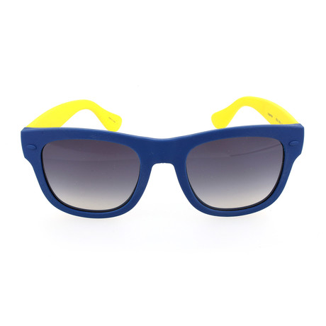 Unisex Paraty 22O-LS Sunglasses // Transparent Dark Blue + Matte Yellow