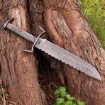 Damascus Survival Knife // HK0256