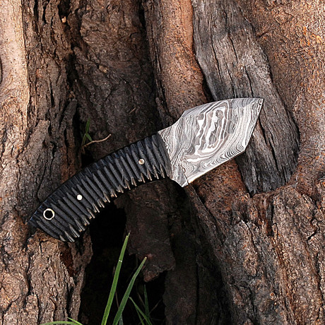 Damascus Tanto Skinner Knife // HK0285