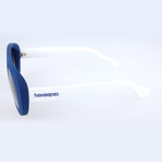 Unisex Rio QMB-LS Sunglasses // Blue + White