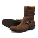 Jamarion Motorcycle Boots // Chocolate Brown Armadillo (US: 7)