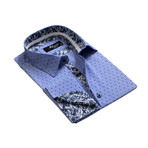 Reversible French Cuff Dress Shirt // Denim Blue (S)