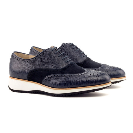 Sinere Full Brogue // Navy (US: 6)