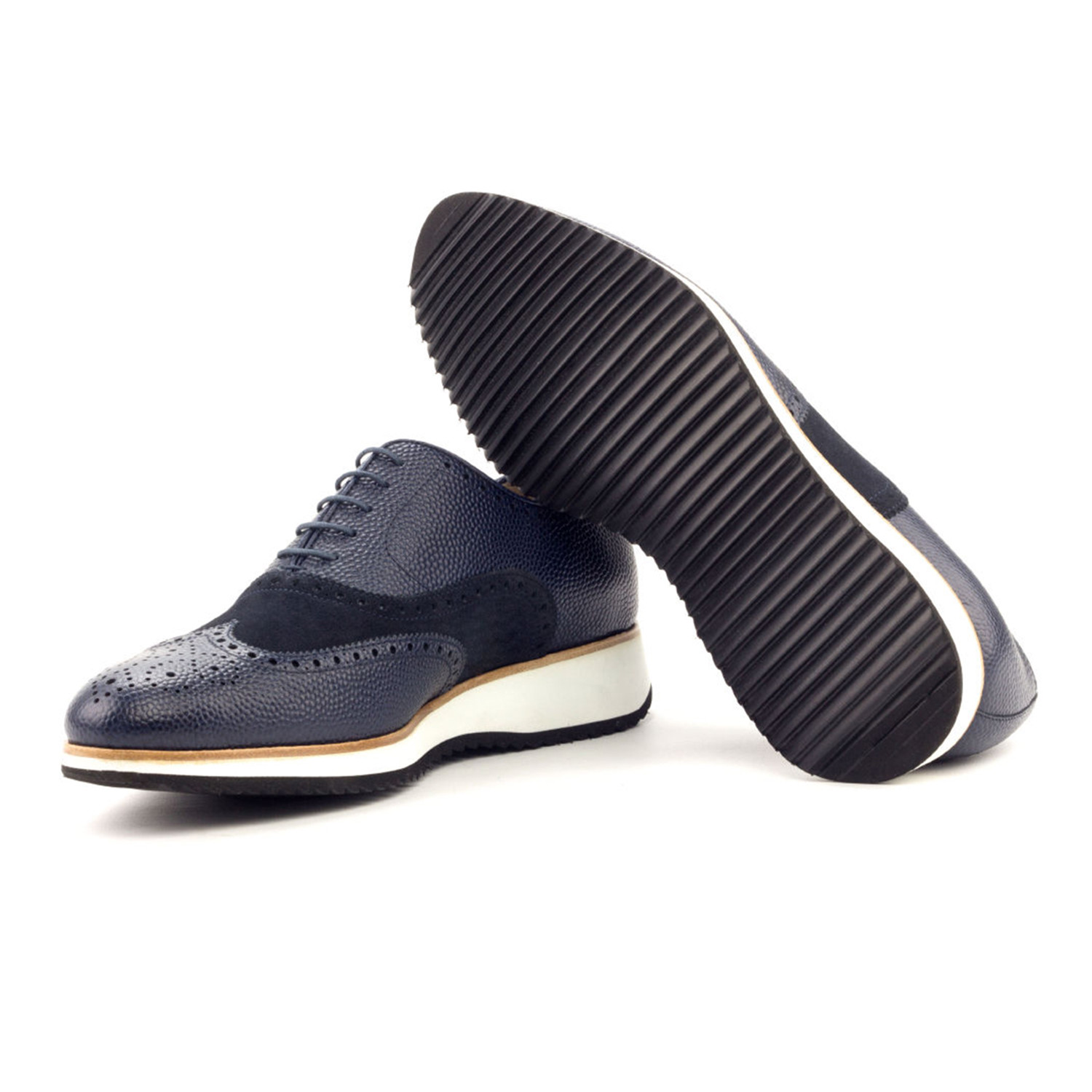 Sinere Full Brogue // Navy (US: 6) - Q by Qs - Touch of Modern