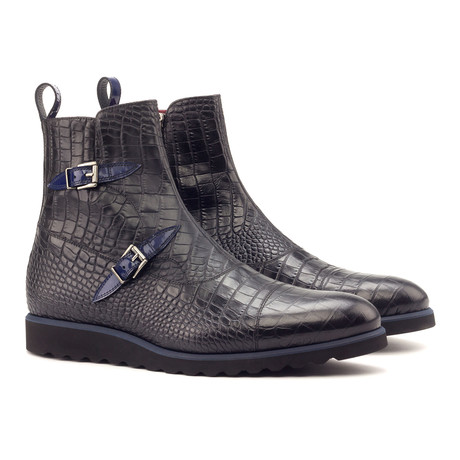 Presto Octavian Boots // Black + Cobalt Blue (US: 6)