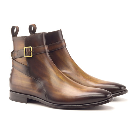 Geo Jodhpur Boots // Cognac Crust Patina (US: 6)