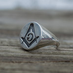 Masonic Signet Ring // Reverse (10.5)