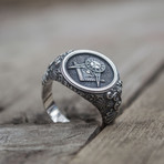 Masonic Signet Ring // Sun (8)